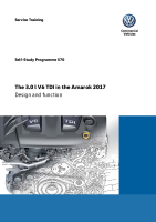 VW - SSP 570_The 3.0 l V6 TDI in the Amarok 2017 - Self Study Programme 